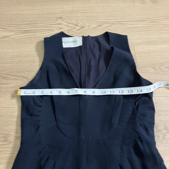 Valentino 100% silk navy midi dress size 4 - Picture 12 of 17
